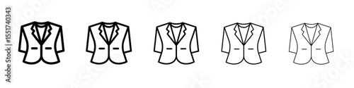 Blazer icon simple illustration logo art