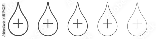 Blood donation icon simple illustration logo art