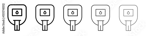 Blood sugar icon simple illustration logo art