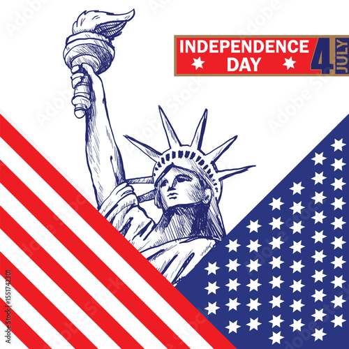 Happy 4Th Of July Independence Day Festive Design Templates