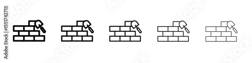 Brickwork icon simple illustration logo art