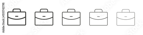 Briefcase icon simple illustration logo art
