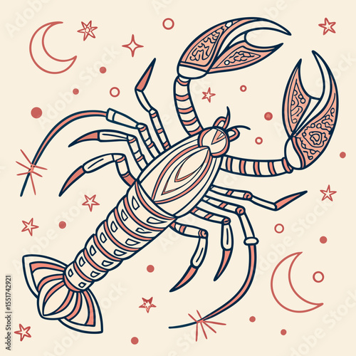 Zodiac Signs Celestial Vector Set — Mystic Line Art of Astrology Symbols