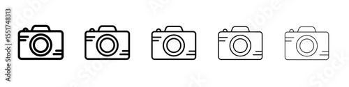 Camera icon simple illustration logo art