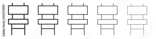 Chair icon simple illustration logo art