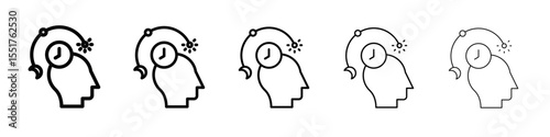 Circadian rhythms icon simple illustration logo art