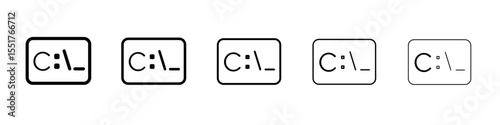 Cmd or command icon simple illustration logo art