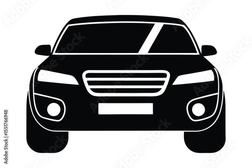 Car silhouette  vector bundle  illustration, Set of black Car silhouette  vector