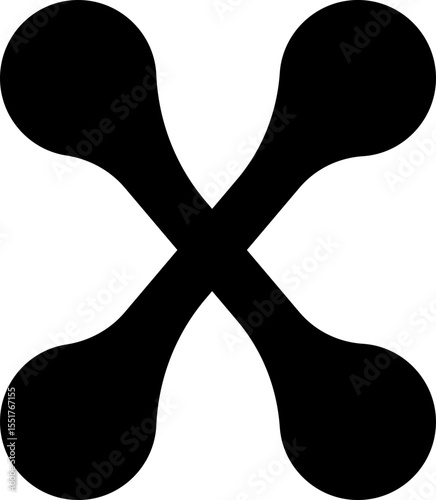 Vector illustration. abstract graphic geometric symbol and object. Vectores.