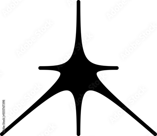 Vector illustration. abstract graphic geometric symbol and object. Vectores.