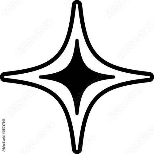Vector illustration. abstract graphic geometric symbol and object. Vectores.