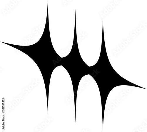 Vector illustration. abstract graphic geometric symbol and object. Vectores.