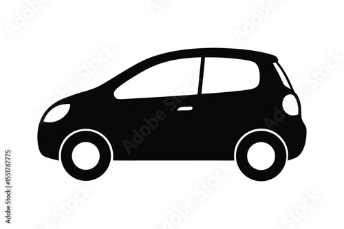 Car silhouette  vector bundle  illustration, Set of black Car silhouette  vector