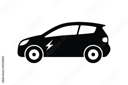 Car silhouette  vector bundle  illustration, Set of black Car silhouette  vector