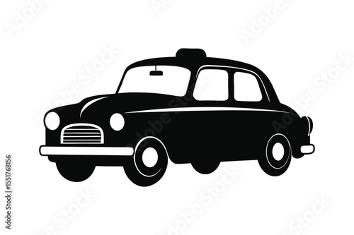Car silhouette  vector bundle  illustration, Set of black Car silhouette  vector
