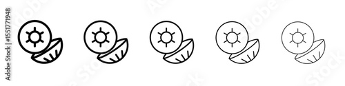 contact lenses icon simple illustration logo art