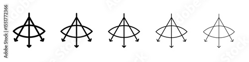 convex icon simple illustration logo art