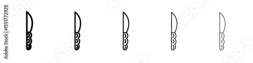 cooking chef knife icon simple illustration logo art