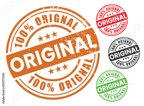 100% Original Guaranteed Rubber Stamp Authentic Product Seal Collection