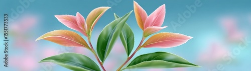Colorful herbal tea leaves closeup nature photography garden natural beauty vibrant colors wellness
