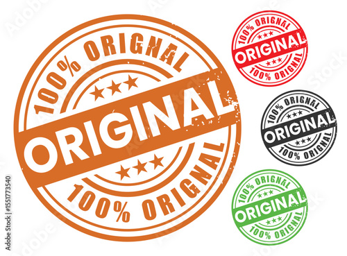 100% Original Guaranteed Rubber Stamp Authentic Product Seal Collection