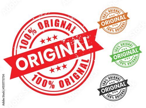 100% Original Grunge Stamp Seal Badge Collection