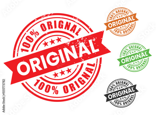 100% Original Grunge Stamp Seal Badge Collection