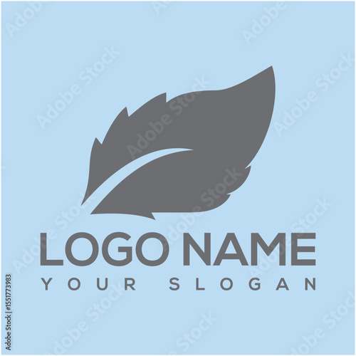 abstract Leaf logo, nature leaf logo vector, 