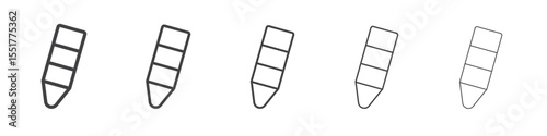 Crayon icon simple illustration logo art