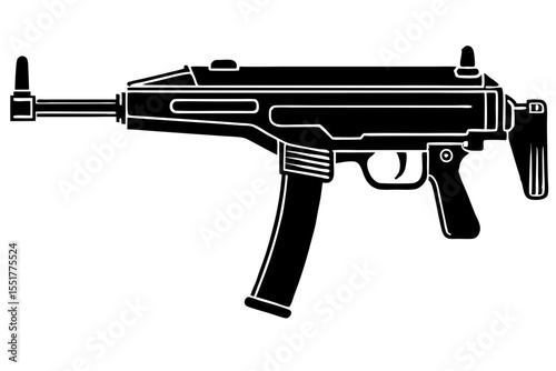 gun isolated on white