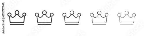 Crown Icon simple illustration logo art