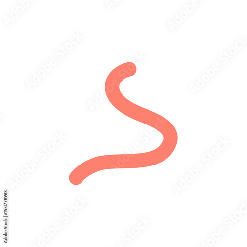 Cartoon hookworms parasite 