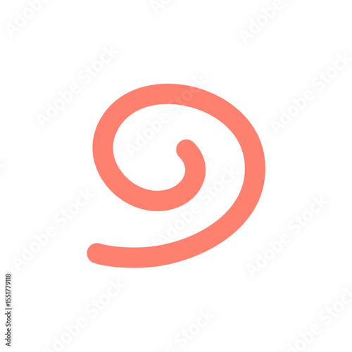 Cartoon hookworms parasite 
