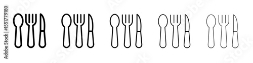 Cutlery icon simple illustration logo art