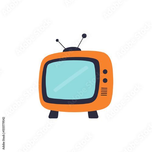 Vector retro tv vector illustration