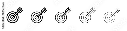 darts icon simple illustration logo art