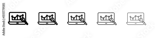 data analysis icon simple illustration logo art