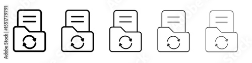 Data Recovery icon simple illustration logo art