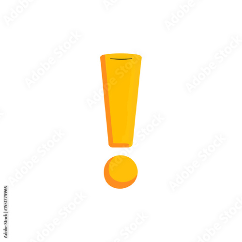 Vector yellow exclamation mark