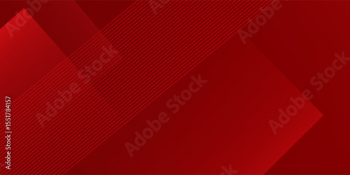 Red abstract background. Dynamic shapes composition.