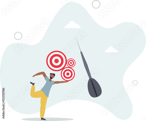 Handle multiple businesses simultaneously, multi purpose or multitasking, side hustle or side job concept. character life .