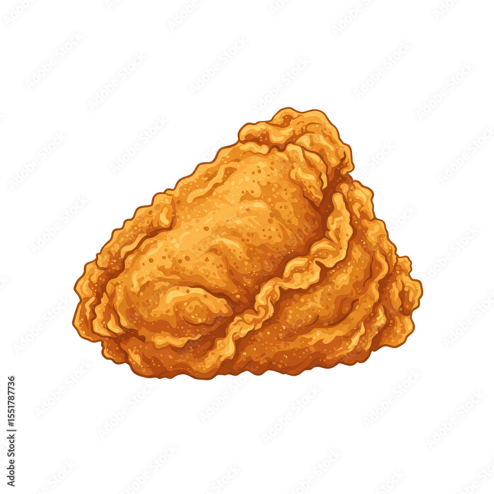 Isolated Transparent Background Illustration of Golden Fried Chicken Isolated Transparent Background Illustration of Golden Fried Chicken