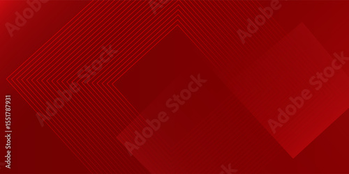 Red abstract background. Dynamic shapes composition.