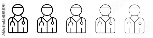 Doctor icon simple illustration logo art