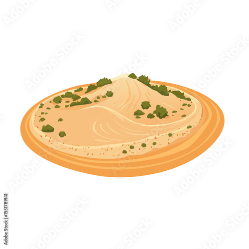 Desert Landscape Illustration - A Sunny Sand Dune Scene