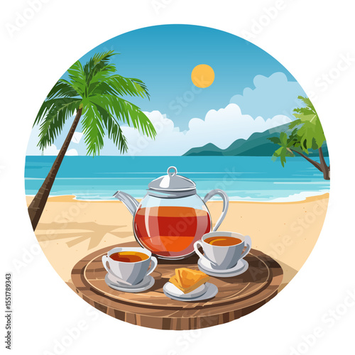 Beach Tea Time: A Relaxing Tropical Getaway