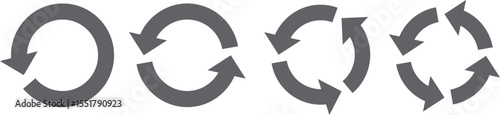 イラスト素材：サイクル図　サイクル矢印　set of recycling icons. 	recyclable icon set.