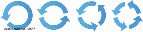 イラスト素材：サイクル図　サイクル矢印　set of recycling icons. 	recyclable icon set.