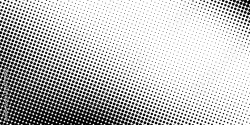 Set of halftone dots gradient pattern texture isolated on white background. Straight dotted spots using halftone circle dot raster texture. Vector blot half tone collection.