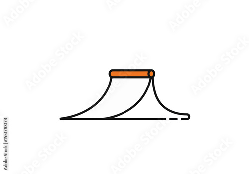 Simple and charming vector illustration of the traditional hammock